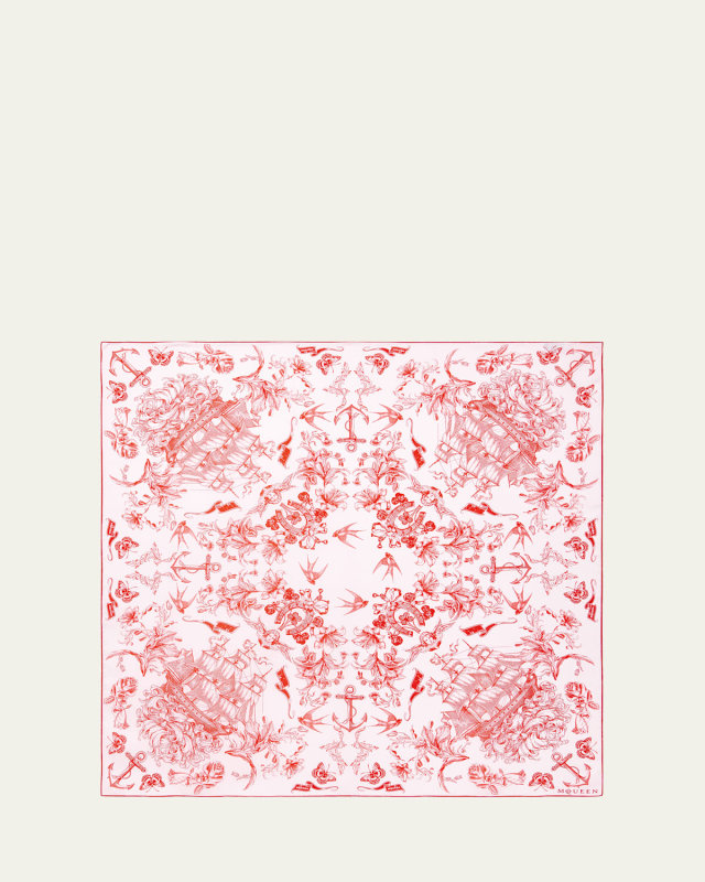 Sailor Tattoo Silk Scarf